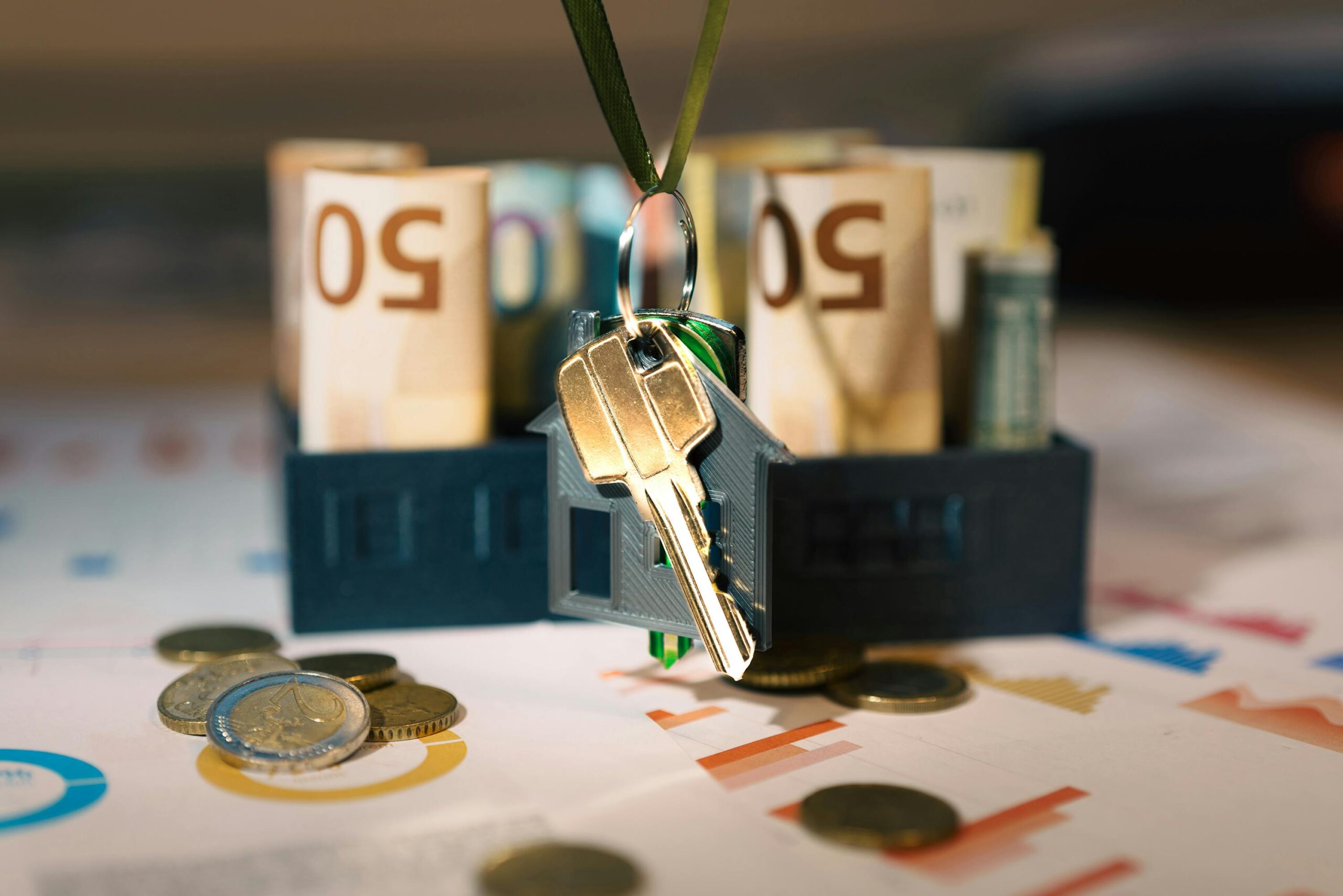 Homebuyer reviewing financial documents to determine income requirements for qualifying for a bridging loan